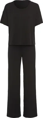 Produktbild von LSCN by Lascana Pyjama 2 -teilig schwarz Größe 44/46