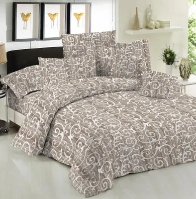 Obrázek produktu pro Bavlněné povlečení Ornament hnědý 140x200, 70x90cm