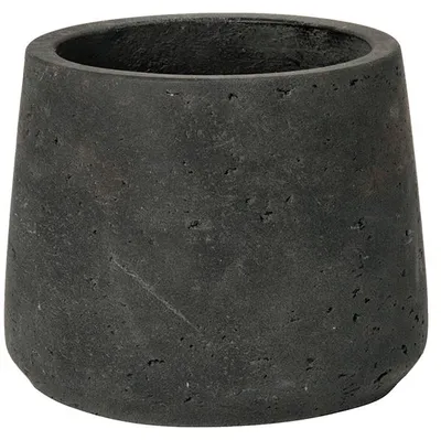 Produktbild von Pottery Pots Blumentopf Patt Grau-Schwarz D 13,5 cm H 11 cm