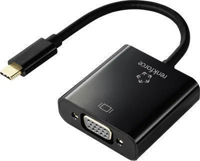 Obrázek produktu pro Renkforce RF-4679564 Video kabelový adaptér 0,1 m USB Type-C VGA (D-Sub) černý (RF-4679564)