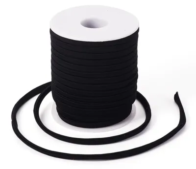 Elastikband 5 mm x 20 m, schwarz, für Näh- und Bastelprojekte