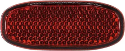 Immagine prodotto di Riflettore Busch & Müller con marchio di omologazione Z per parafango curvo da incollare, rosso