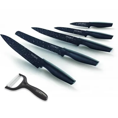 Immagine prodotto di Royalty Line RL-MB5: set di 5 coltelli antiaderenti con pelapatate