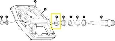 Produktbild von Crankbrothers Pedal Bearing, Kugellager, innen, Stamp V2, Level 2+3
