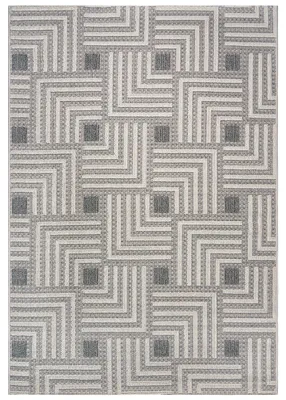 Immagine prodotto di Mazovia Tappeto Moderno, Astratto e Geometrico - Cangas Polen - beige, marrone e grigio, 200x300 cm