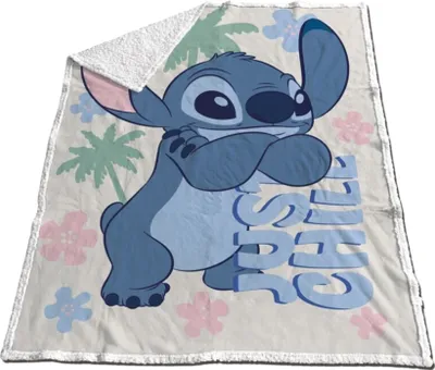 Produktbild von Disney Lilo und Stitch Just Chill Sherpa Decke 130x170cm