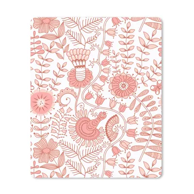 Obrázok produktu pre Podložka pod myš - Kvety - Vzory - Pastelové - 30x40cm - Rohožka pod myš