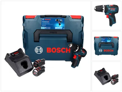 Zdjęcie produktu dla Bosch GSB 12V-35 Profesjonalna akumulatorowa wiertarko-wkrętarka udarowa 12 V 35 Nm bezszczotkowa + 2x akumulator 3,0 Ah + ładowarka + L-Boxx