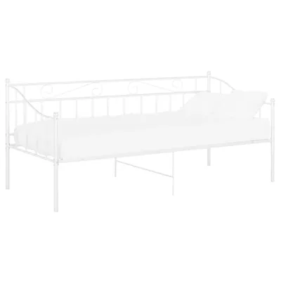 Produktbild von vidaXL Schlafsofa Bettgestell Weiß Metall 90x200 cm