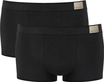Produktbild von Sloggi Herren Hipster, 2er Pack - GO Natural Hipster C2P, Boxershorts, Baumwolle Stretch Schwarz S