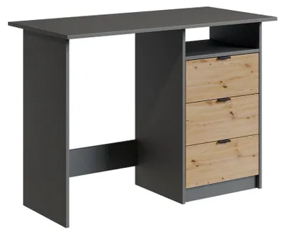 Zdjęcie produktu dla Biurko Vicco Meiko Antracyt/Artisan 105 x 50 cm z szufladami, Model 59828