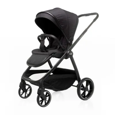 Obrázek produktu pro 4Baby | Kočárek - Kočárek Buggy - Černý - s otočným sedadlem - lehký hliníkový rám, 5bodový pás, nákupní košík - do 22 kg - Foster