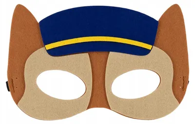 Produktbild von PartyPal Polizeihund Filzmaske Blau für Kinder