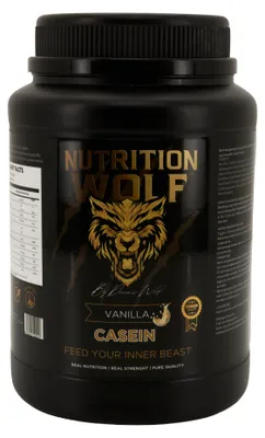 Zdjęcie produktu dla Nutrition Wolf Casein Powder 1000g Wolno przyswajalne białko do budowy mięśni - Wanilia