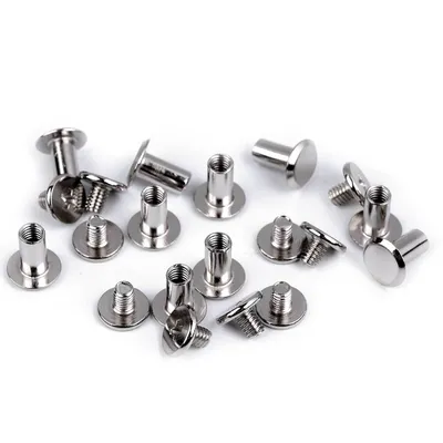 Schraubnieten Buchschrauben 10Stk Ø 10mm / 10 mm silber
