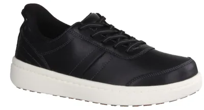 Produktbild von Orthofeet Wander Damen, Sneaker, Leder, Schwarz, Wechselfußbett, Schnürer - Damenschuhe Bequeme Schnürschuhe, Schwarz, leder