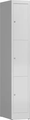 Produktbild von ClassiX Schließfachschrank signalweiß X-520317, 3 Schließfächer 31,0 x 50,0 x 180,0 cm