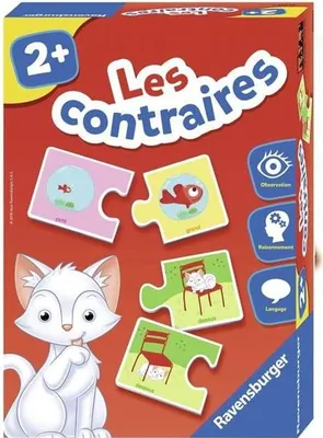 Produktbild von Ravensburger Lernspiel Gegensätze, Pärchenspiel, 2+ Jahre, 27,5 x 19,2 x 5,5 cm