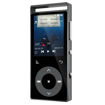 Produktbild von 64GB MP3-Player mit Bluetooth 5.0, HiFi-Sound, Touch-Tasten, kabellose Verbindung zu Kopfhörern und Lautsprechern, tragbarer Musikplayer