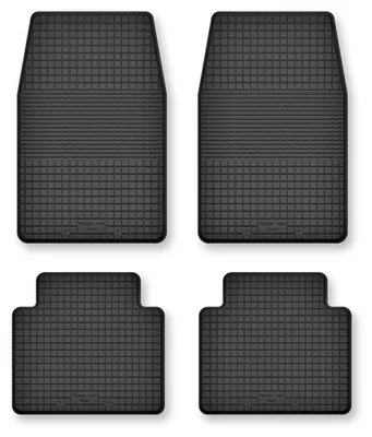 Image de Tapis de sol en caoutchouc pour Suzuki Samurai 1981-1998 – 4 pièces, noirs, semi-universel, adapté