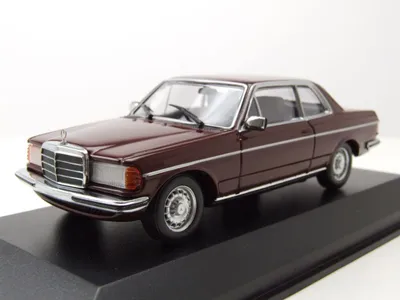 Produktbild von Mercedes 230CE E-Klasse Coupe C123 1976 dunkelrot Modellauto 1:43 Maxichamps
