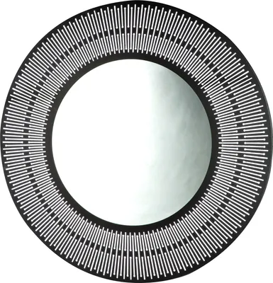 Produktbild von Casablanca by Gilde Spiegel rund Como schwarz H. 76 cm, 74175