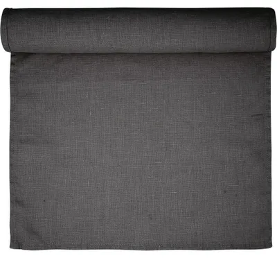 Produktbild von Leinenläufer, dunkelgrau, 140x45 cm