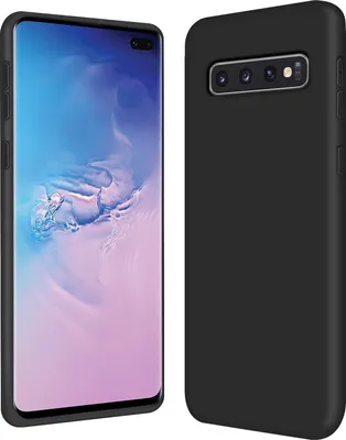 Obrázok produktu pre Samsung Galaxy S10+ ochranný kryt na mobilný telefón silikónové gélové puzdro na mobilný telefón, čierne
