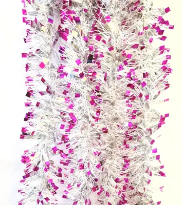 Produktbild von 5m Lametta Weihnachtsgirlande Christbaumschmuck Girlande Weihnachten Deko LMT6 Rosa
