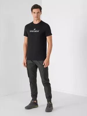 Produktbild von 4F Herren-T-Shirt mit Aufdruck Kahnero schwarz S