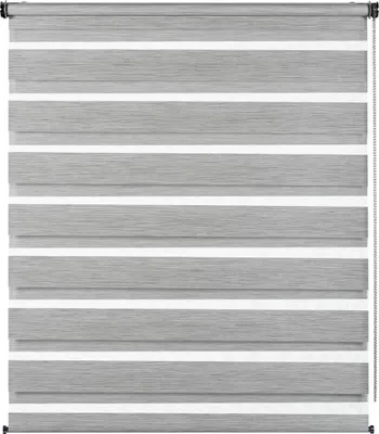 Produktbild von Gardinia Doppelrollo de luxe grau-melange 90 x 240 grau-melange