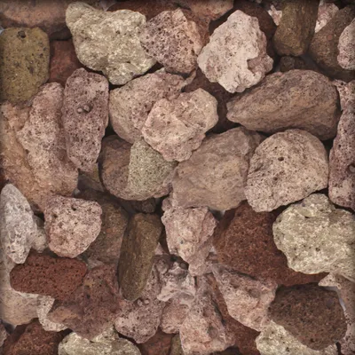 A close-up view of lava rocks.