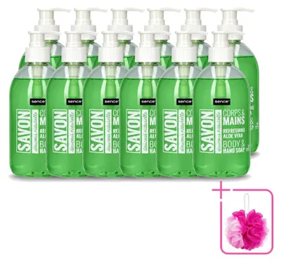 Obrázek produktu pro 12 kusů tekutého mýdla Sence Refreshing Aloe Vera - 500 ml - výhodná balení - 12 kusů