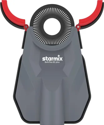 A close-up, top-down view of a Starmix Bohrfixx 60 Plus dust extraction nozzle.