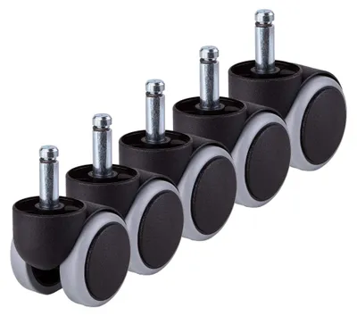 Image de Omgoods - Ensemble de 5 roulettes en caoutchouc de remplacement pour chaises (50 mm)