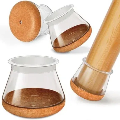 Produktbild von Stuhlbeinschutzdoppen mit Filz - Set von 24