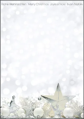 Produktbild von sigel Weihnachts Motiv Papier "White Stars" A4 90g/qm 25 Blatt