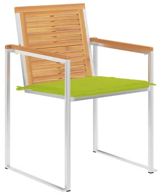 Produktbild von vidaXL Gartenstühle 8 Stk. mit Kissen Massivholz Teak