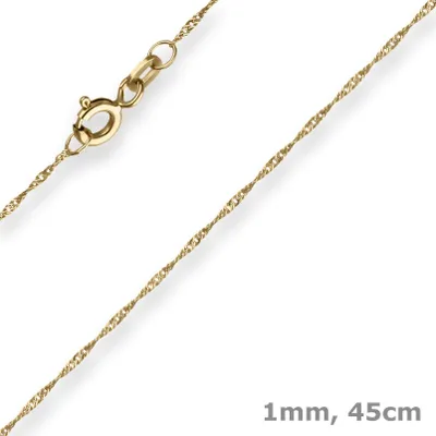 1mm-Singapurkette-aus-750-Gelbgold-45cm