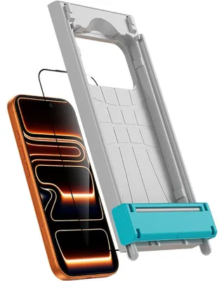 Produktbild von Displayschutzglas für iPhone 17 / 16 Pro, Benks Glass Warrior 2.0 AR-EZFita, Schwarzer Rahmen