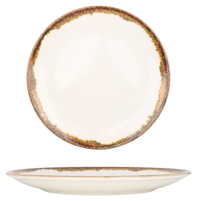 Produktbild von Kütahya Porselen Dessertteller - Fluer Amber - Porzellan - 23 cm