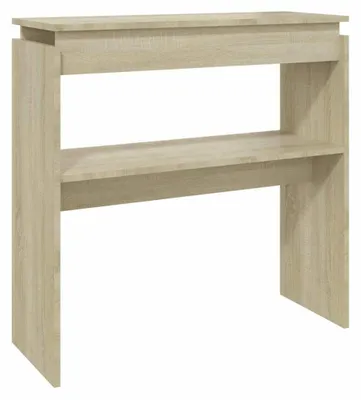 Image de Table console en bois multicouche, dimensions 80 x 30 x 80 cm