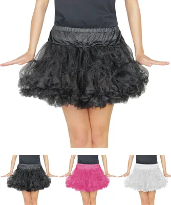 Produktbild von schwarzes Damen Tutu für Ballet Fasching Karneval Tüll Rock kurz