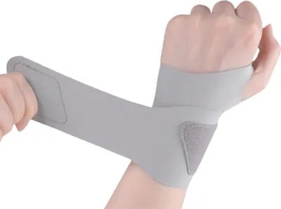Zdjęcie produktu dla INF Regulowany stabilizator nadgarstka TFCC - wsparcie dla sportu i rekonwalescencji Szary