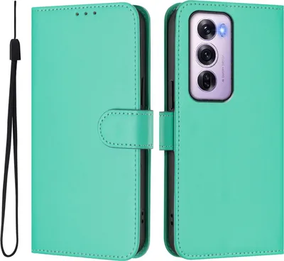 Produktbild von Mobigear Urban Wallet  OPPO Reno 12 Pro Hülle Klapphülle Geldbörse - Grün