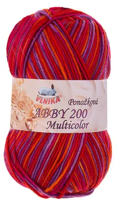 Produktbild von 100g Strickgarn Abby 200 multicolor Sockengarn Socken-Wolle Strumpfgarn