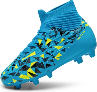 Produktbild von DREAM PAIRS Fußballschuhe für Jungen und Mädchen High Top Spike Cleats Trainingsschuhe Outdoor Professionelle Fussballschuhe Kinder,Size 37.5,BLAU,SDSO2402K
