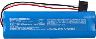 Produktbild von vhbw Akku kompatibel mit Xiaomi Viomi V3 Saugroboter (4500 mAh, 14,4 V, Li-Ion)