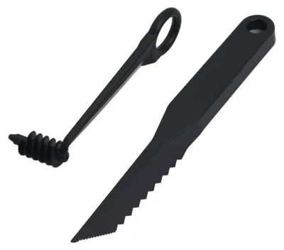 Produktbild von 2-teiliger V-förmiger Wellenschneider für Obst und Gemüse, Zickzack-Schneider für dekoratives Schneiden, ergonomisch, spülmaschinenfest, unverzichtbares Küchenwerkzeug für Salate