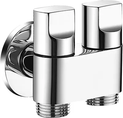 Produktbild von INF Messing Mini Ein-Einlass 1/2 Zwei-Auslass Universal Wasserverteiler